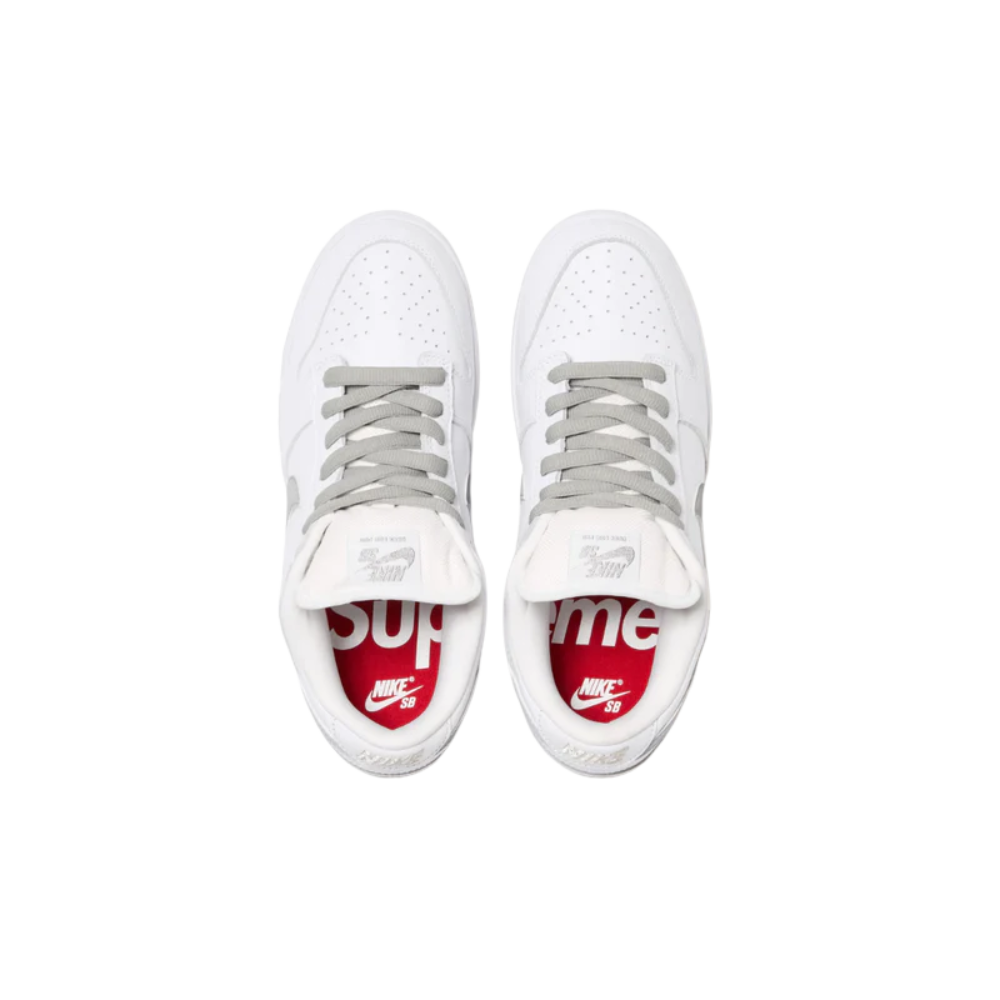 Nike SB Dunk Low Supreme 94 White Metallic Silver (REFLECTIVE)
