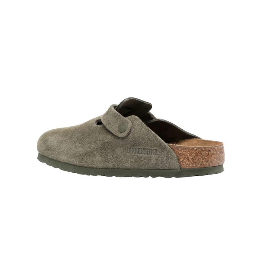 Birkenstock Boston buckle-detail suede clogs